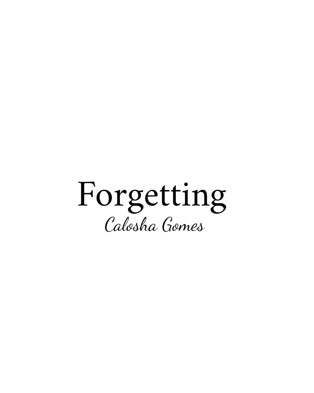 Forgetting
