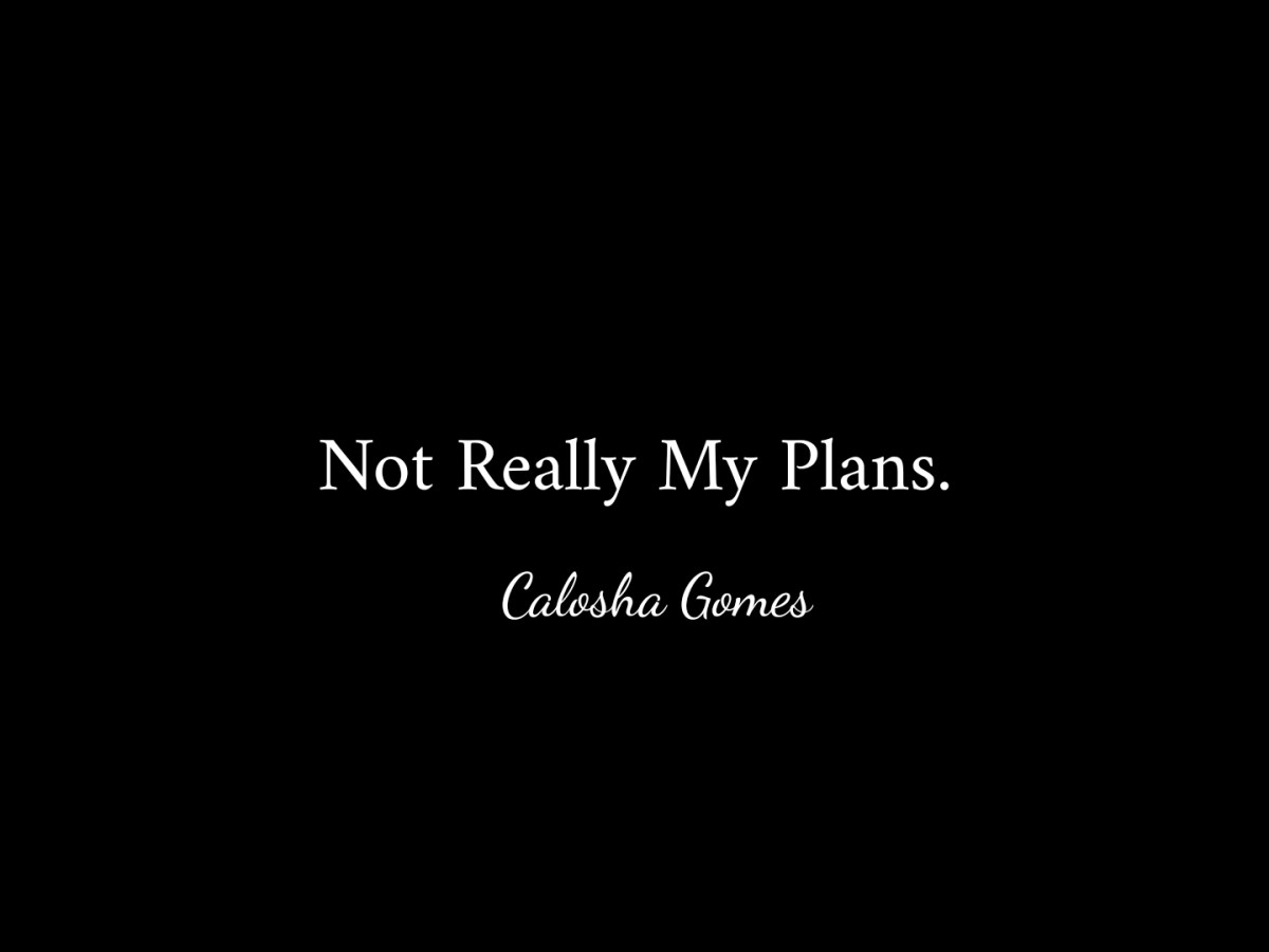 Not really my&nbsp;plans.